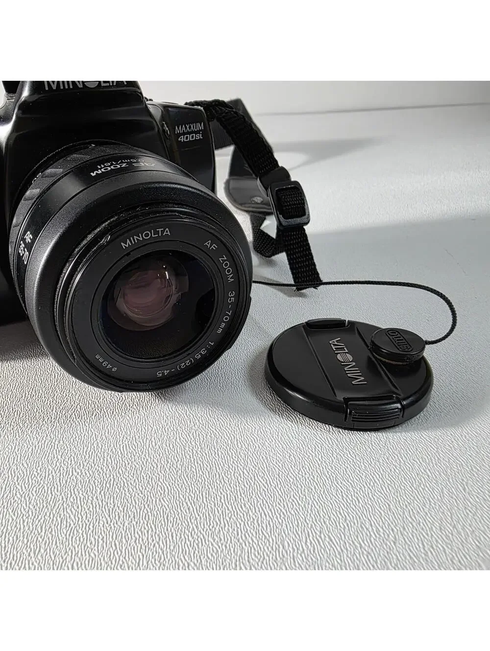 Minolta Maxxum 400SI 35mm SLR Film Camera With 35-70mm AF Zoom Lens Tested Works